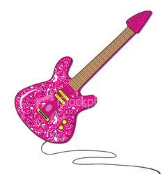 glitter guitar