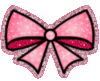 glittery pink bow
