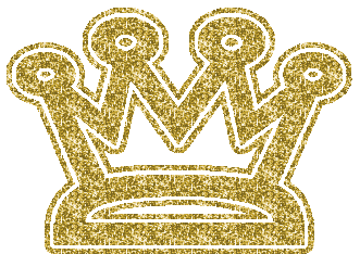 gold crown glitter