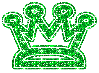 green crown glitter