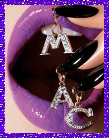 mac purple lips