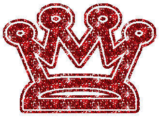 red crown glitter