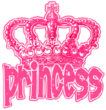 Princess glitter text & gl..