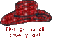 red country girl hat