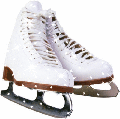 sparkly ice skates