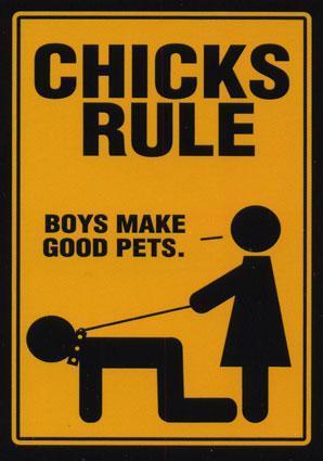 Chicks Rule Boys Make Good Pets