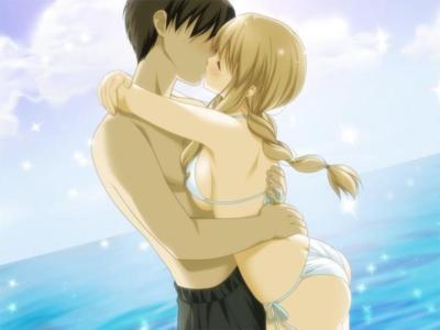 Sexy Beach Kiss
