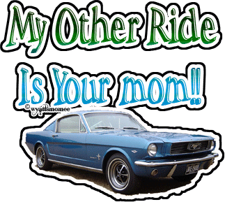 my other ride is your mom