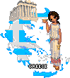 girl with text greece