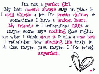 I'm Not Perfect Girl