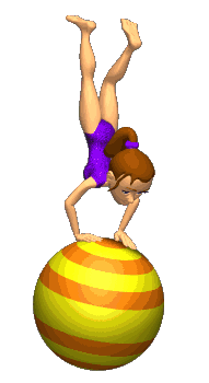 Girl Balancing On Ball