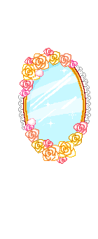 cute mirror with roses