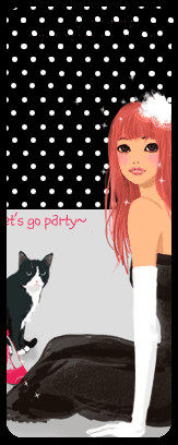 Girl Ad Kitty. Let's Go Party