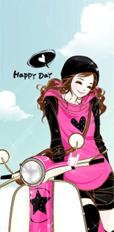 Girl In Pink Happy Day