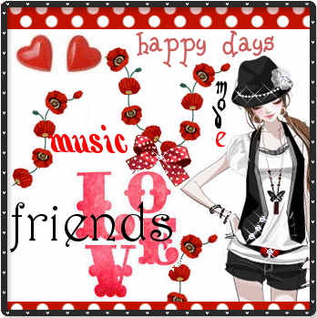 Girl's Dreams Love Friends Music Happy Days
