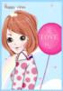 Pink Balloon Happy Virus. Love Is...