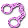 pink handcuffs<