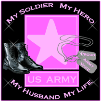 Proud Army Wife Black