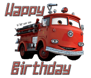 Happy Birthday Fire Truck