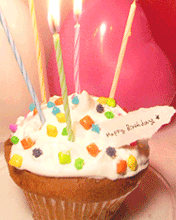 cute happy birthday cuppy cake