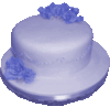 Rose Cake Dark Blue