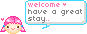 A Cuuute Welcome Sign