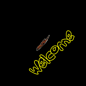 Welcome background with animat..