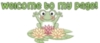 Welcome to my page-green frog