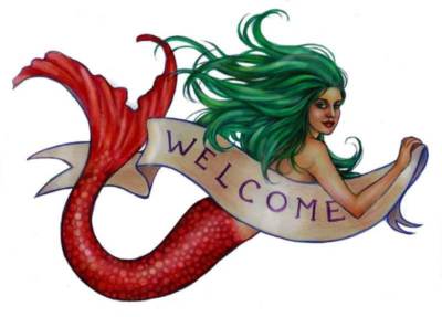 Welcoming mermaid