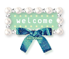 blue bow welcome