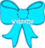 blue bow welcome