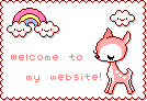 cute kawaii welcome to my webs..