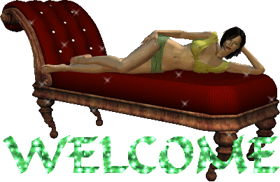 girl with welcome text