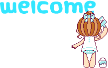 kawaii girl welcome