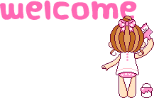 kawaii girl welcome