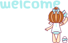 kawaii girl welcome