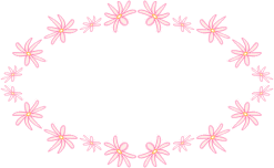 pink welcome with border