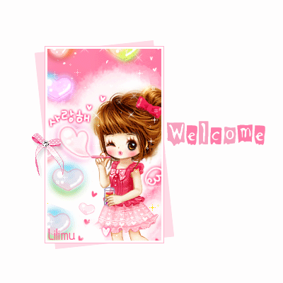 welcome - pink angel