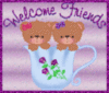 two bears in a cup