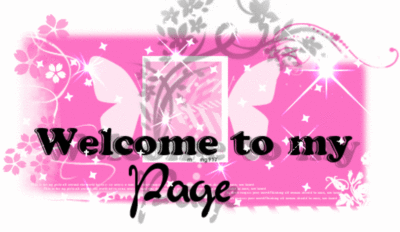 welcome to my page sparkle