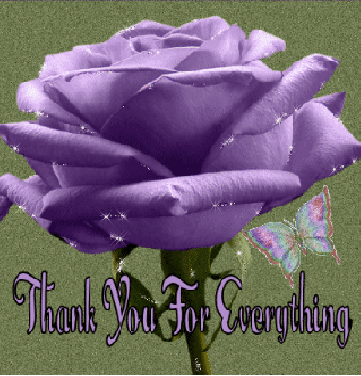Thank You for Everything Glitter Rose