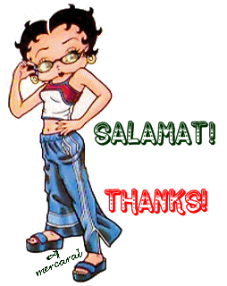 Salamat!- Thanks!