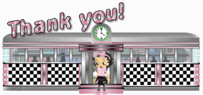 Thank you with Betty Boop in f..