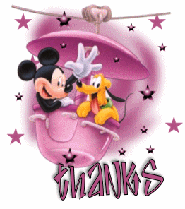 Thanks-Mickey and Pluto
