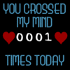 You crossed my mind