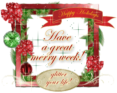 Have a merry week!