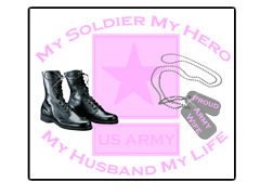 Proud Army Wife Pink