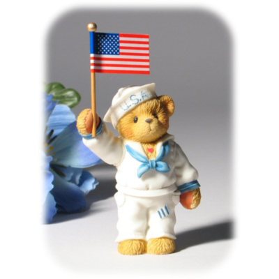 navy bear w- flag