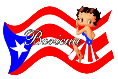 Betty Boop-Puerto Rico flag