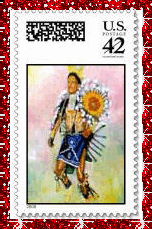 Native American Stamp (glitter..